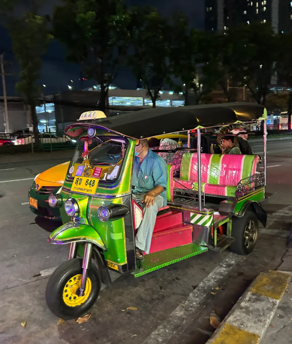 The tuk tuk I saw in Bangkok