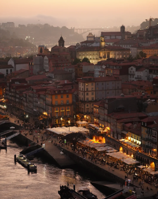 Porto in the evening