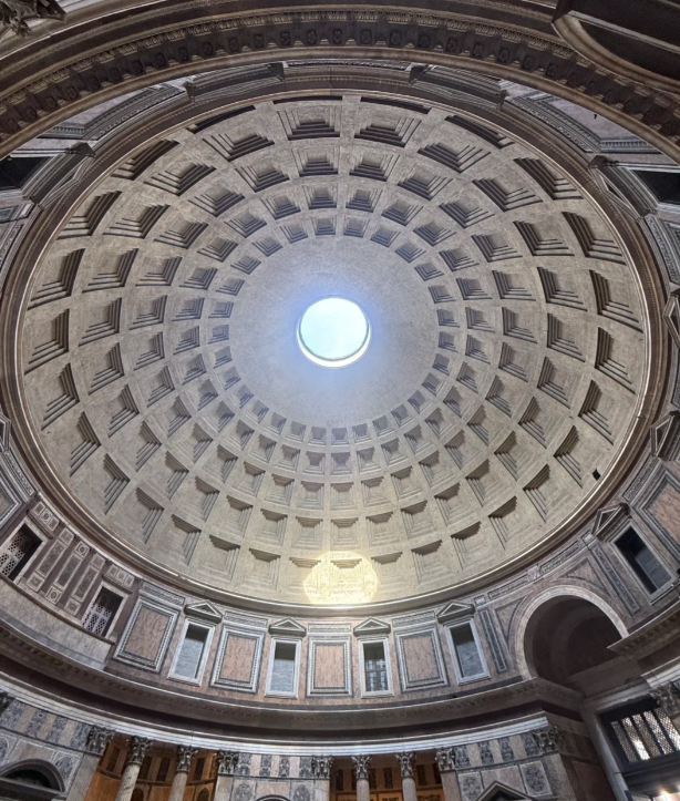 I think the Pantheon has a perfect architectural dome